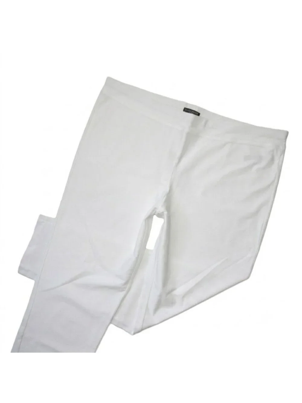 NWT Eileen Fisher Slim Ankle w/ Yoke in White Washable Stretch Crepe Pants 2X